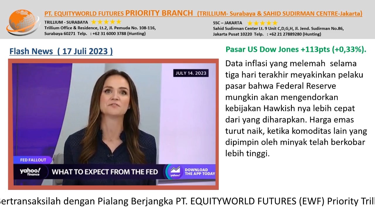 Equity World Futures Surabaya - news pagi 17-07-2023
