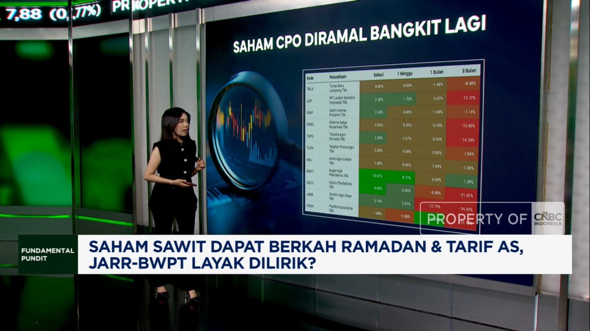 Saham Sawit Dapat Berkah Ramadan dan Tarif AS, JARR-BWPT Layak Dilirik?
