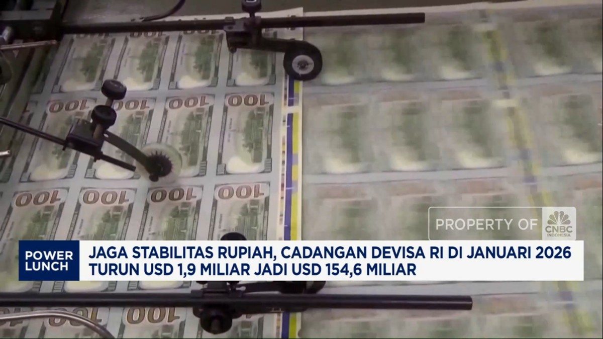 Video: Jaga Rupiah, Cadev RI di Januari 2026 Turun USD 1,9 Miliar