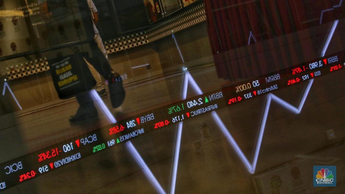 IHSG Sesi 1 Ditutup Turun 0,59%, DSSA dan BREN Ambruk