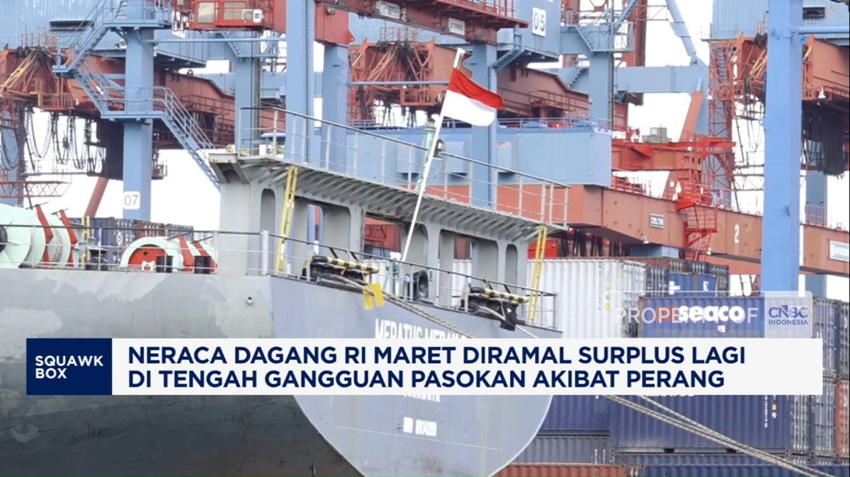 Video: Neraca Dagang RI Maret Diramal Surplus Lagi Akibat Perang
