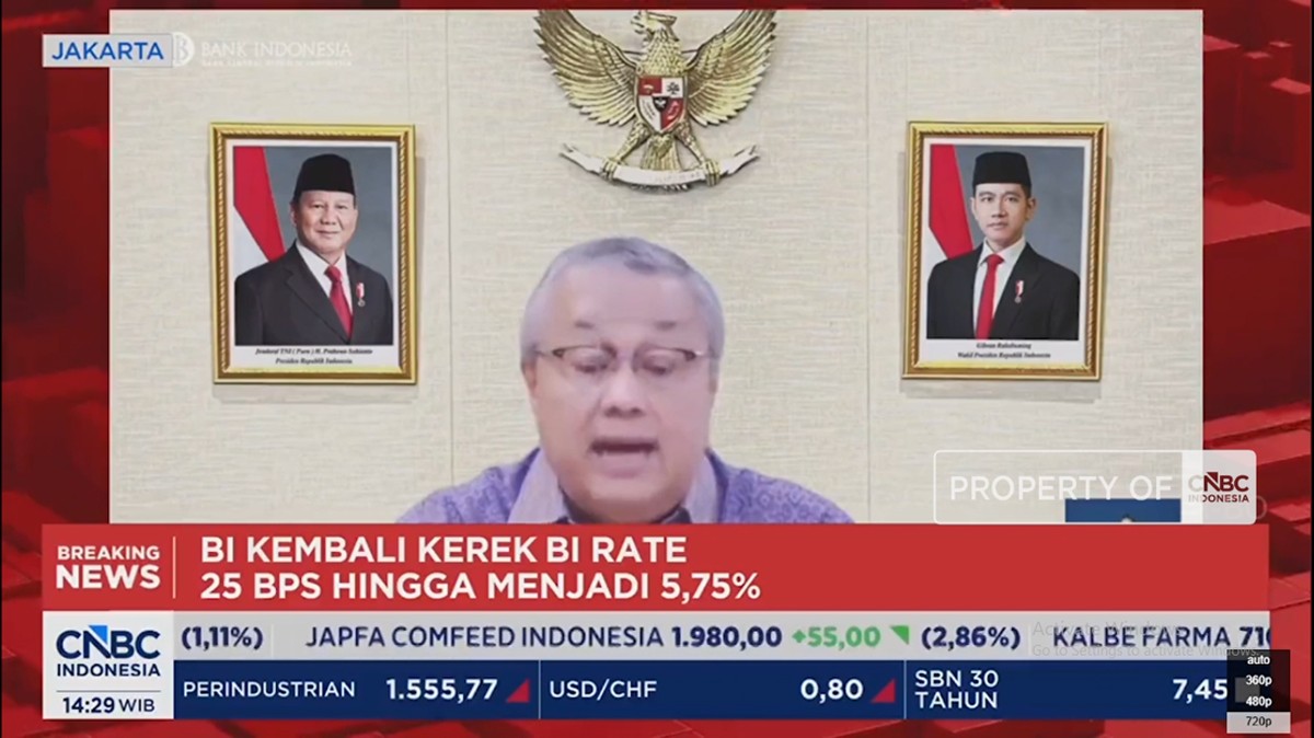 Video: BI Kembali Naikkan Suku Bunga Acuan 25% Menjadi 5,75%