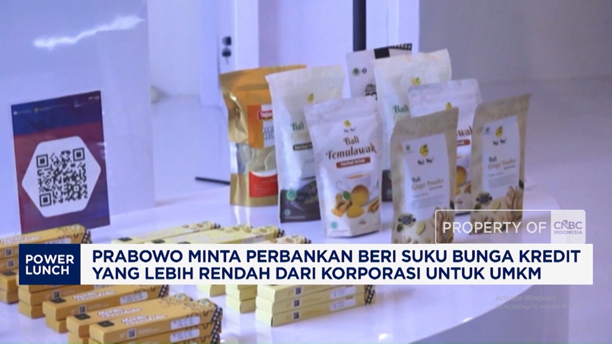 Prabowo ke Himbara:Bunga Kredit UMKM Harus Lebih Rendah dari Korporasi