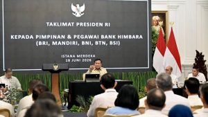 Penampakan Prabowo Kumpulkan 100 Direksi-Komisaris Bank BUMN di Istana