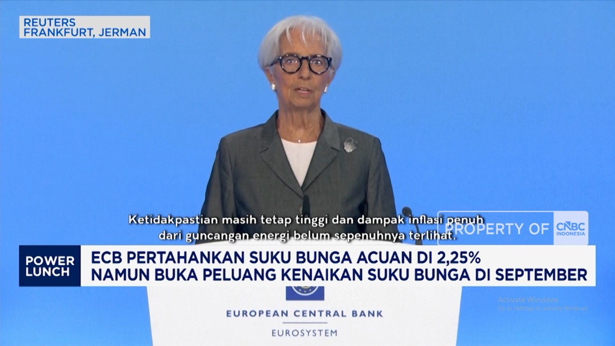 Video: ECB Tahan Suku Bunga 2,25%, Buka Peluang Naik September
