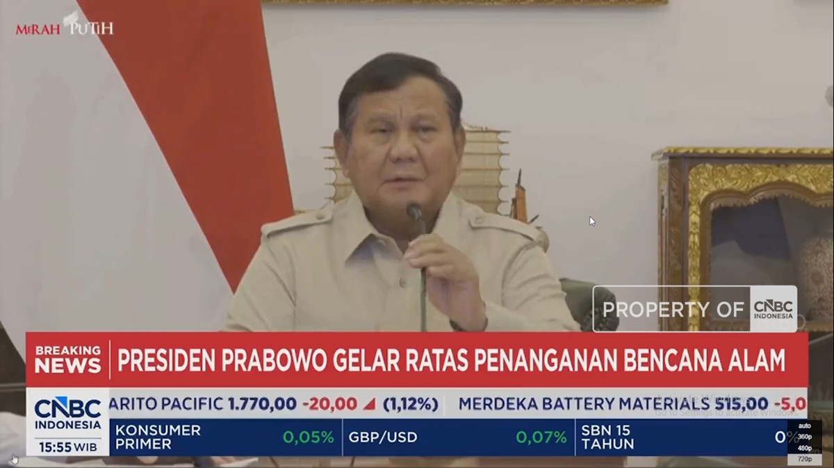 Video: Prabowo Pimpin Ratas Bencana Gempa-Erupsi Gunung Anak Krakatau