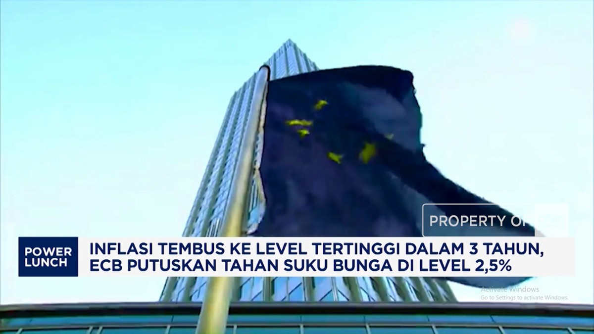 Inflasi Tembus Level Tertinggi Dalam 3 Tahun, ECB Tahan Suku Bunga